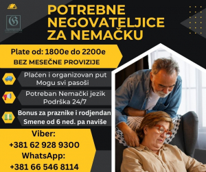Posao za Negovateljice
